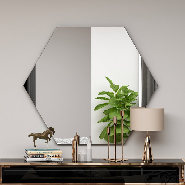 Hanah Home Espejo Hexagonal Zeo - Black